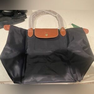 LE PLIAGE ORIGINAL LARDE TOTE BAG BRAND NWT NEVER USED BLACK